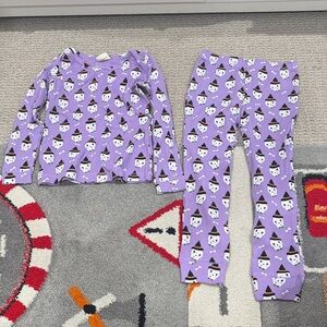 SpearmintLOVE Kids Purple Cat Pajamas 6T